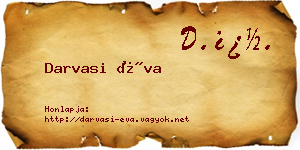 Darvasi Éva névjegykártya